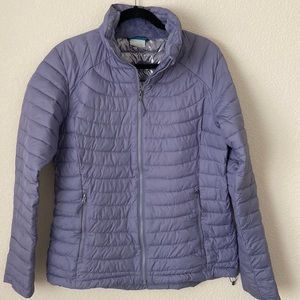 Columbia purple puffy coat